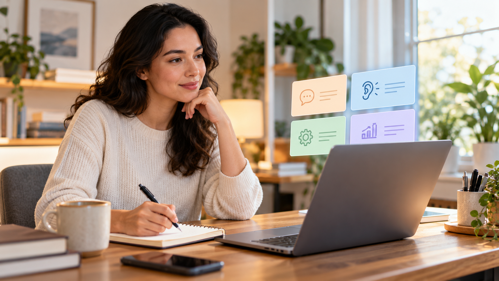 Candidate preparing an interview answer about handling criticism and feedback