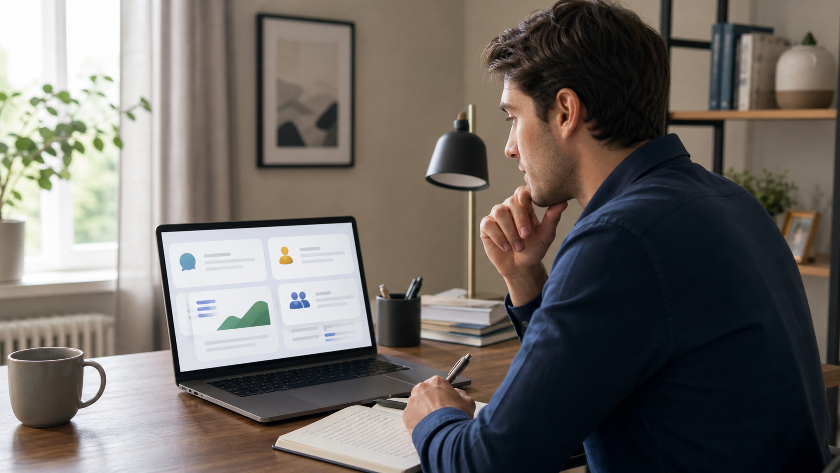 Candidate preparing an interview answer about manager and communication style