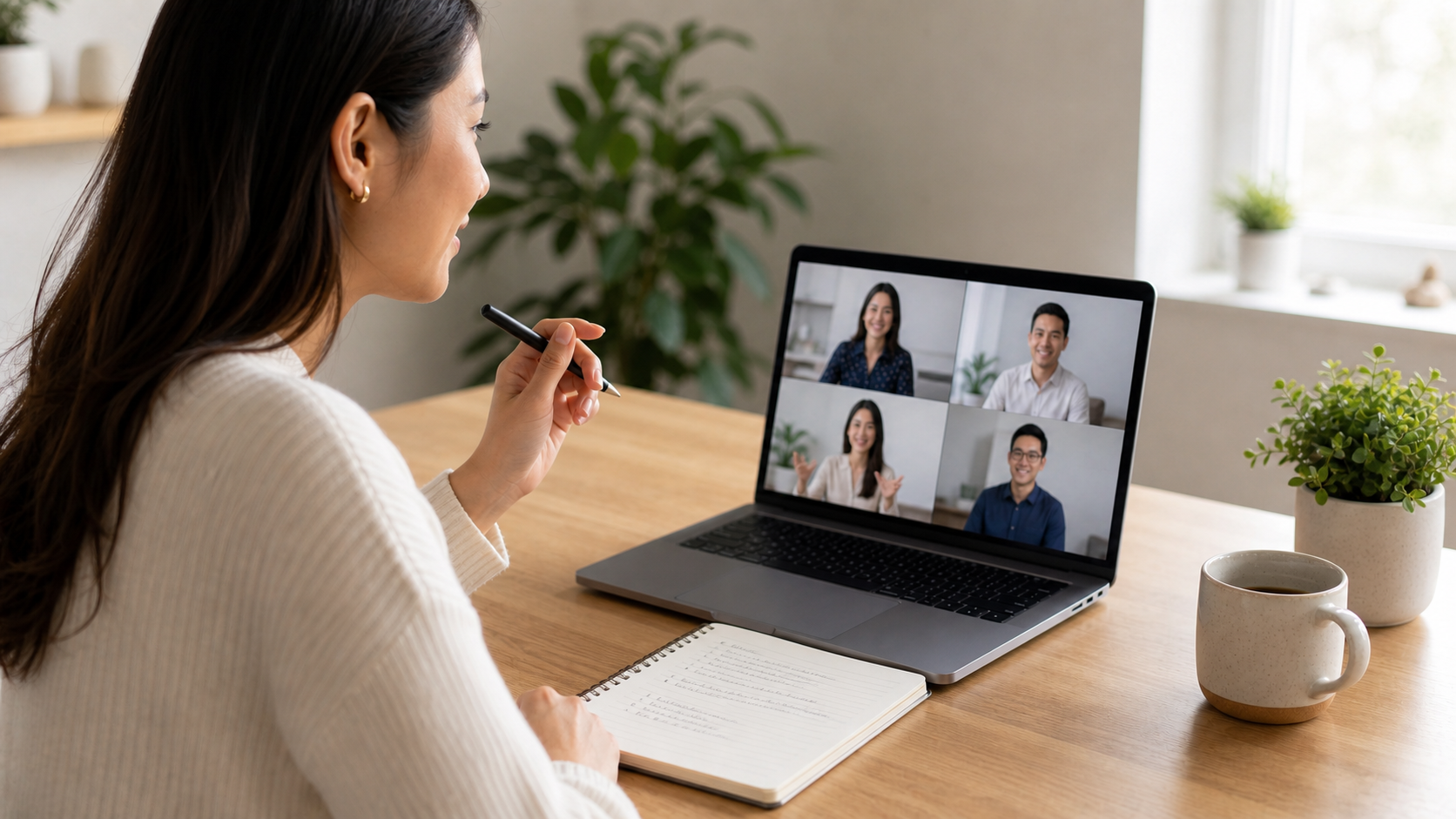 Candidate asking a clarifying question during a remote interview